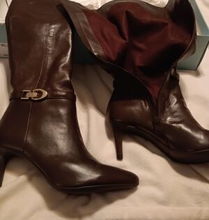 ANTONIO MELANI Dark Brown Heeled Boots